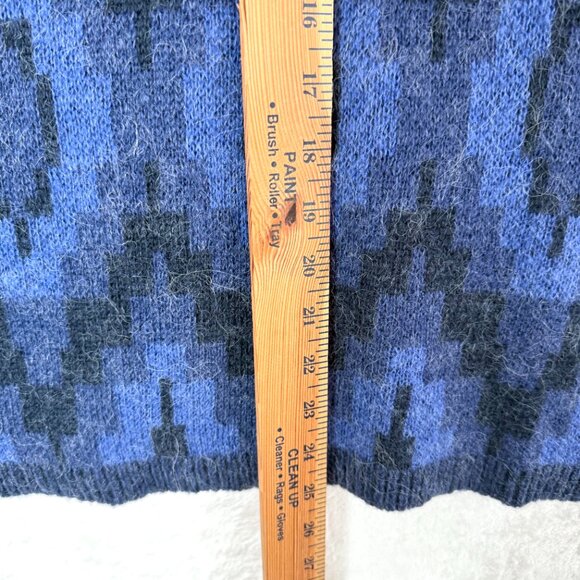 Soft Surroundings Wool Alpaca Blend Geometric Cowl Neck Tunic Sweater Womens XS - Picture 6 of 8